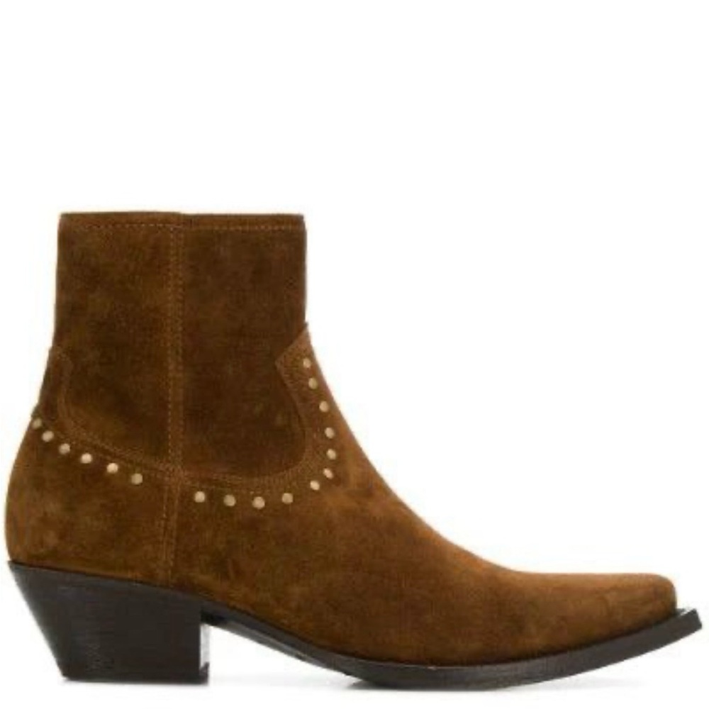 Saint Laurent Lukas Stud Boot In Land